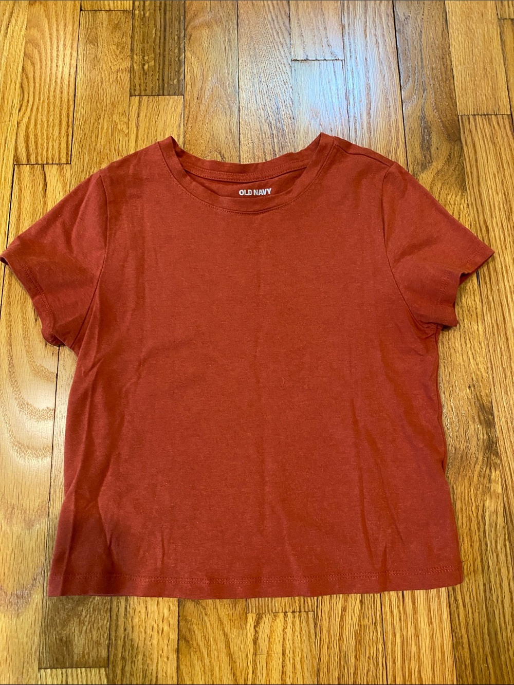 Old Navy Orange Cropped Bestee Tee